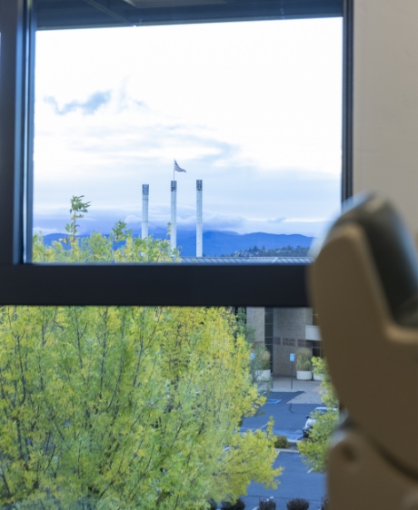 Front desk and reception area at Struble Orthodontics